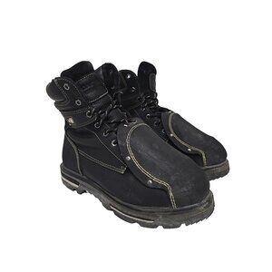 DAKOTA Men's 8" 8514 Comp Toe Comp Plate Metguard Work Boots Black Size 10.5M